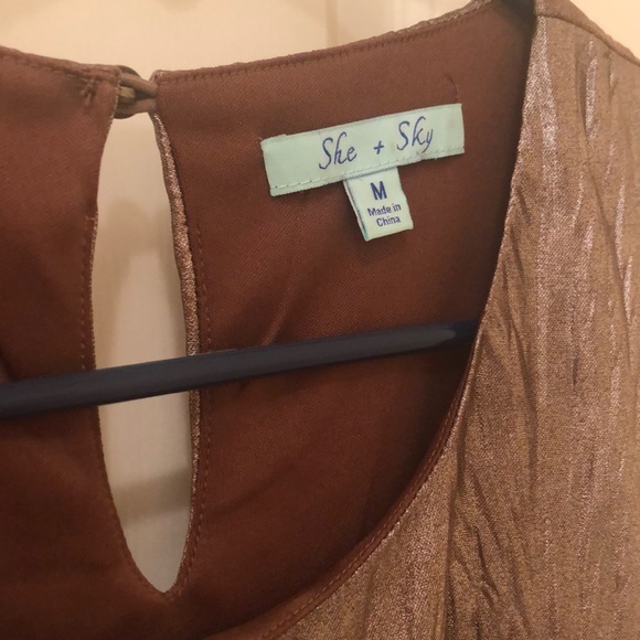 Funky Bronze She + Sky Top - Picture 3 of 4